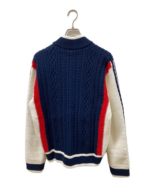 adidas（アディダス）adidas (アディダス) レトロ リミックス カーディガン ネイビー サイズ:SIZE Mの古着・服飾アイテム