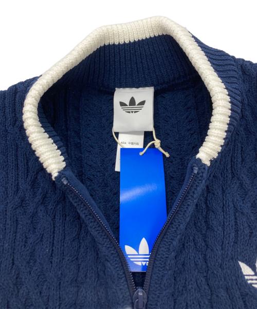 adidas（アディダス）adidas (アディダス) レトロ リミックス カーディガン ネイビー サイズ:SIZE Mの古着・服飾アイテム
