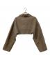 CLANE (クラネ) NEP TWEED RIVER BOLERO JACKET ブラウン サイズ:F：7000円