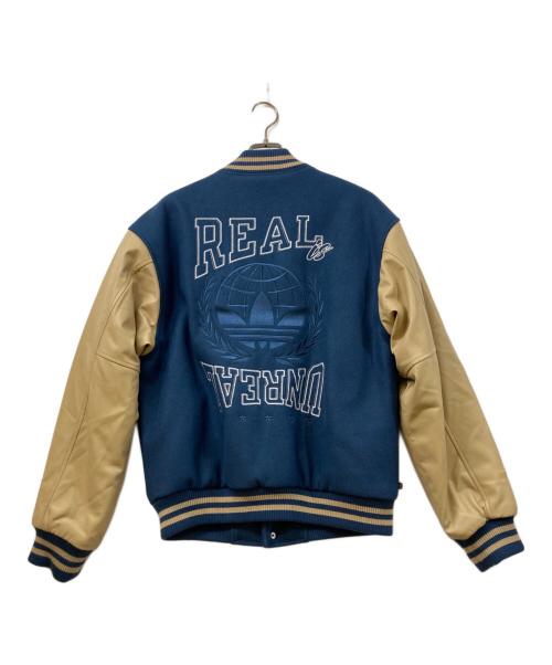 adidas Originals（アディダスオリジナル）adidas Originals (アディダスオリジナル) MC VARSITY ジャケット ネイビー×ベージュ サイズ:SIZE Mの古着・服飾アイテム