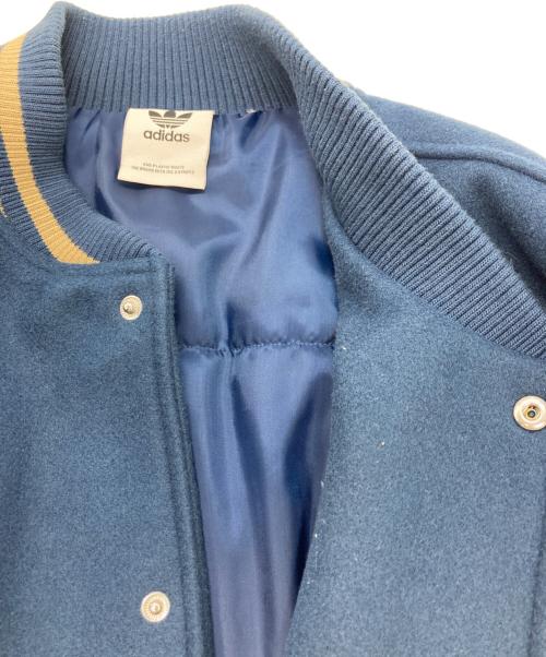 adidas Originals（アディダスオリジナル）adidas Originals (アディダスオリジナル) MC VARSITY ジャケット ネイビー×ベージュ サイズ:SIZE Mの古着・服飾アイテム