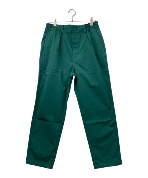 New Era（ニューエラ）New Era (ニューエラ) Wide Tapered Stretch Pants グリーン サイズ:Lの古着・服飾アイテム