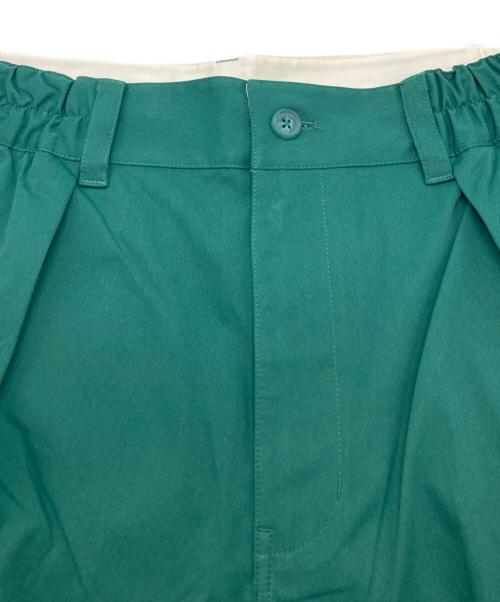 New Era（ニューエラ）New Era (ニューエラ) Wide Tapered Stretch Pants グリーン サイズ:Lの古着・服飾アイテム