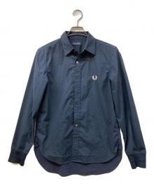 FRED PERRY（フレッドペリー）の古着「ブロードリップストップシャツ」｜ネイビー