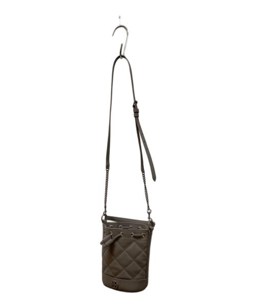 TORY BURCH（トリーバーチ）TORY BURCH (トリーバーチ) キルティング巾着ショルダーバッグ グレー サイズ:不明の古着・服飾アイテム