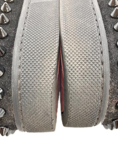 Christian Louboutin（クリスチャン・ルブタン）Christian Louboutin (クリスチャン・ルブタン) スタッズスリッポン ブラック サイズ:37の古着・服飾アイテム