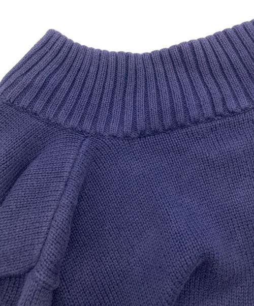 POLO RALPH LAUREN（ポロ・ラルフローレン）POLO RALPH LAUREN (ポロ・ラルフローレン) ジップアップニット ネイビー サイズ:Lの古着・服飾アイテム