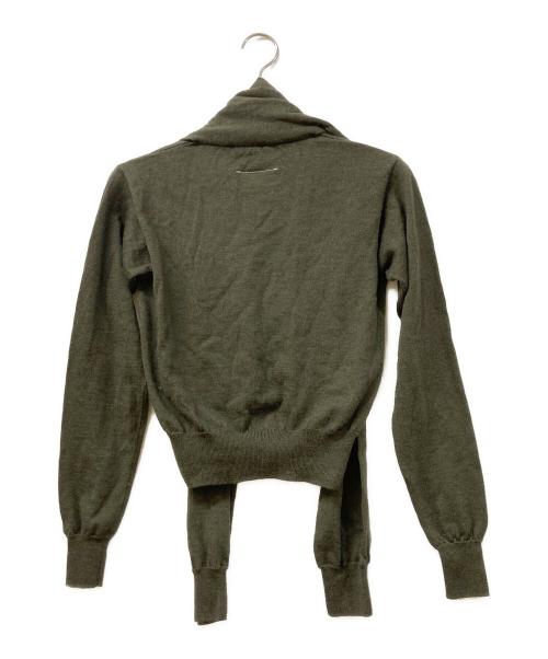 MM6 Maison Margiela（エムエムシックスメゾンマルジェラ）MM6 Maison Margiela (エムエムシックスメゾンマルジェラ) 薄手ニット カーキ サイズ:SIZE Sの古着・服飾アイテム