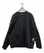 SHAREEFシャリーフ）の古着「RIDGE TWILL SEPARATE SLEEVE PO」｜ブラック