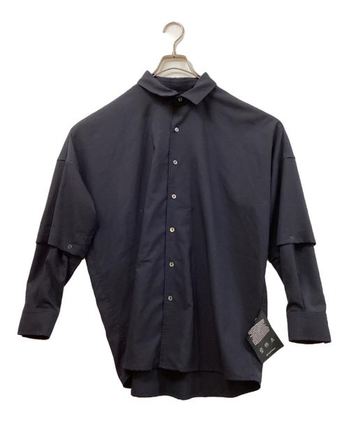 SHAREEF（シャリーフ）SHAREEF (シャリーフ) LAYERED L/S SHIRTS ブラック サイズ:SIZE 1の古着・服飾アイテム