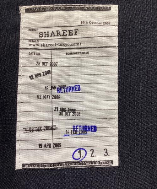 SHAREEF（シャリーフ）SHAREEF (シャリーフ) LAYERED L/S SHIRTS ブラック サイズ:SIZE 1の古着・服飾アイテム