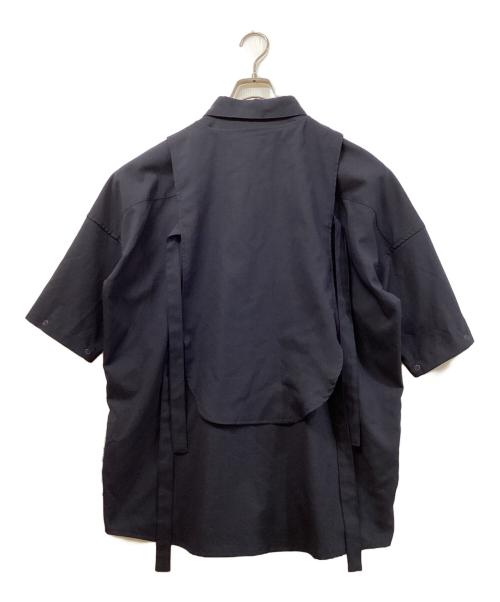 SHAREEF（シャリーフ）SHAREEF (シャリーフ) LAYERED L/S SHIRTS ブラック サイズ:SIZE 1の古着・服飾アイテム