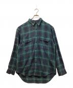 GAPギャップ）の古着「ネルシャツ」｜グリーン