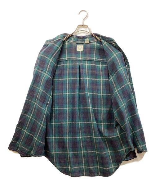 GAP（ギャップ）GAP (ギャップ) ネルシャツ グリーン サイズ:SIZE Mの古着・服飾アイテム