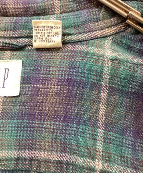 GAP（ギャップ）GAP (ギャップ) ネルシャツ グリーン サイズ:SIZE Mの古着・服飾アイテム