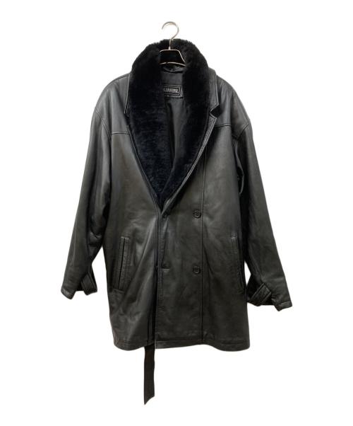 JAC LEATHER（ジャックレザー）JAC LEATHER (ジャックレザー) ラムレザージャケット ブラック サイズ:LLの古着・服飾アイテム