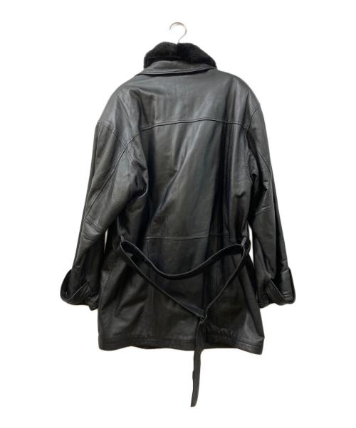 JAC LEATHER（ジャックレザー）JAC LEATHER (ジャックレザー) ラムレザージャケット ブラック サイズ:LLの古着・服飾アイテム