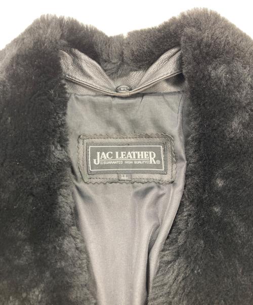 JAC LEATHER（ジャックレザー）JAC LEATHER (ジャックレザー) ラムレザージャケット ブラック サイズ:LLの古着・服飾アイテム