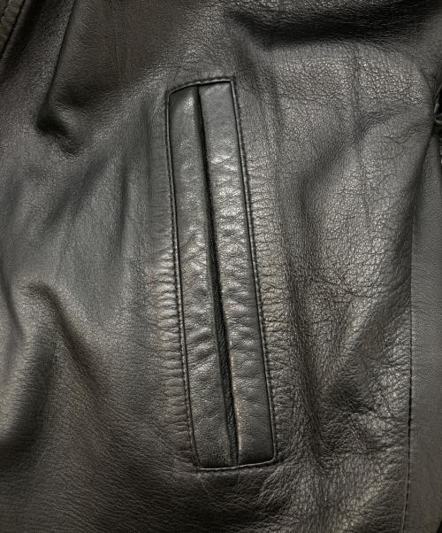 JAC LEATHER（ジャックレザー）JAC LEATHER (ジャックレザー) ラムレザージャケット ブラック サイズ:LLの古着・服飾アイテム