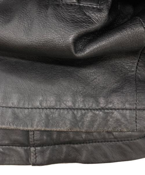 JAC LEATHER（ジャックレザー）JAC LEATHER (ジャックレザー) ラムレザージャケット ブラック サイズ:LLの古着・服飾アイテム