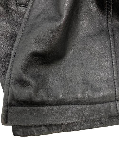 JAC LEATHER（ジャックレザー）JAC LEATHER (ジャックレザー) ラムレザージャケット ブラック サイズ:LLの古着・服飾アイテム