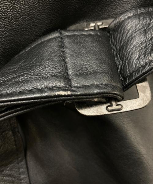 JAC LEATHER（ジャックレザー）JAC LEATHER (ジャックレザー) ラムレザージャケット ブラック サイズ:LLの古着・服飾アイテム