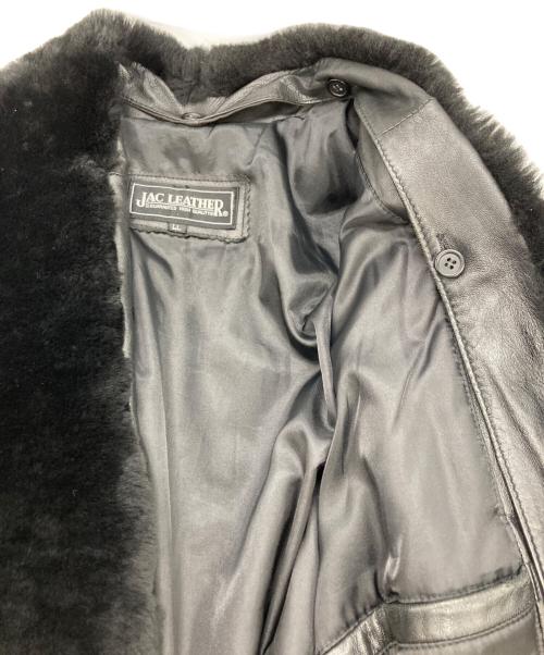 JAC LEATHER（ジャックレザー）JAC LEATHER (ジャックレザー) ラムレザージャケット ブラック サイズ:LLの古着・服飾アイテム