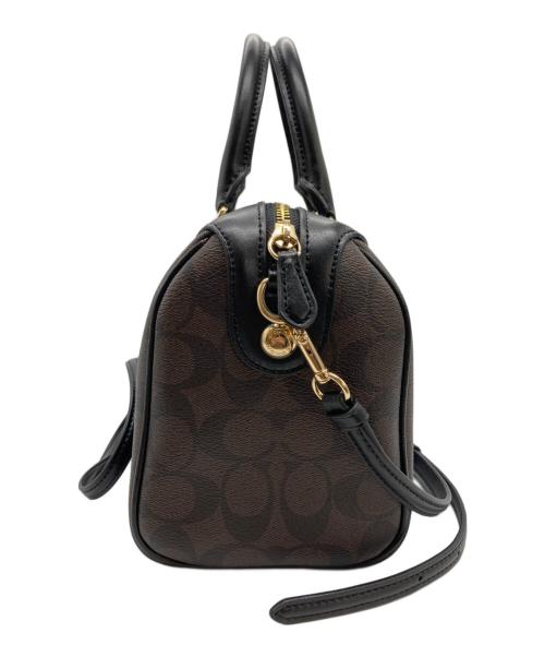 COACH（コーチ）COACH (コーチ) シグネチャー ミニベネット 2way ハンドバッグ ブラウンの古着・服飾アイテム