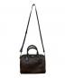 中古・古着 COACH (コーチ) シグネチャー ミニベネット 2way ハンドバッグ ブラウン：7000円