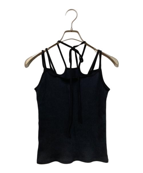 MURRAL（ミューラル）MURRAL (ミューラル) Ivy camisole top ブラック サイズ:SIZE １の古着・服飾アイテム
