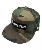 SUPREME×New Eraシュプリーム×ニューエラ）の古着「Box Logo Mesh Back キャップ」｜カーキ