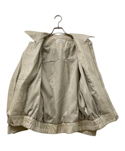 Lily Brown（リリーブラウン）Lily Brown (リリーブラウン) ヴィーガンレザージャケット ベージュ サイズ:	SIZE Freeの古着・服飾アイテム