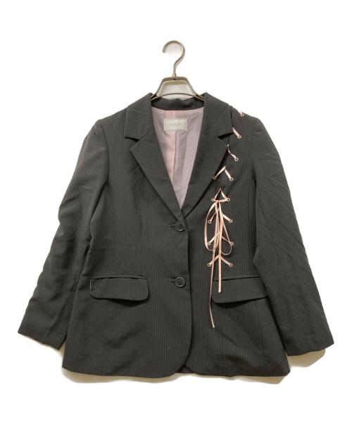 MILK（ミルク）MILK (ミルク) Ribbon Eyelet JK グレー サイズ:実寸をご確認くださいの古着・服飾アイテム