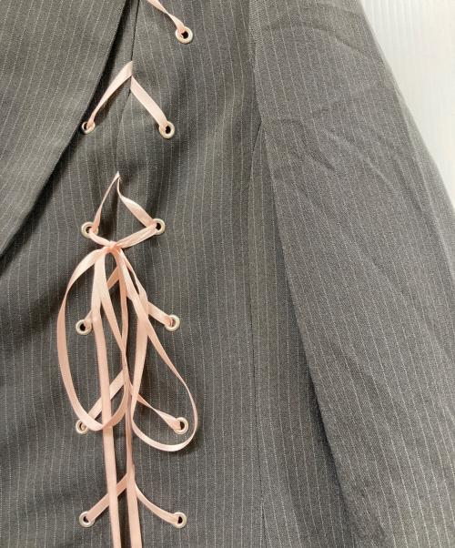 MILK（ミルク）MILK (ミルク) Ribbon Eyelet JK グレー サイズ:実寸をご確認くださいの古着・服飾アイテム