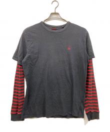 DIESEL（ディーゼル）の古着「レイヤードカットソー」｜ベージュ