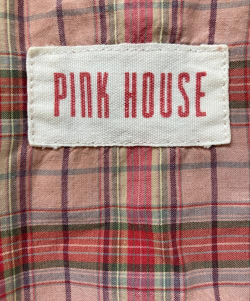 PINK HOUSE（ピンクハウス）PINK HOUSE (ピンクハウス) ノーカラージャケット レッド サイズ:実寸をご確認くださいの古着・服飾アイテム