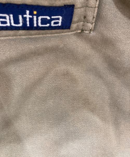 NAUTICA（ノーティカ）NAUTICA (ノーティカ) 古着襟レザージャケット オリーブ サイズ:Mの古着・服飾アイテム