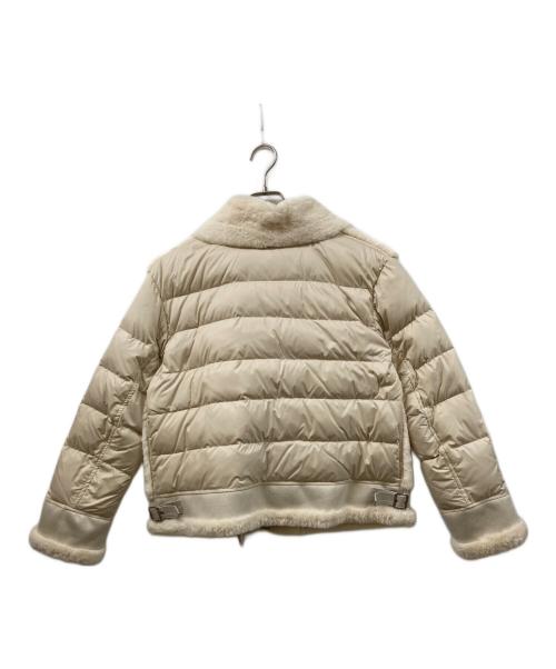 LOVELESS（ラブレス）LOVELESS (ラブレス) ファーコンビライダースダウン アイボリー サイズ:	SIZE 36の古着・服飾アイテム
