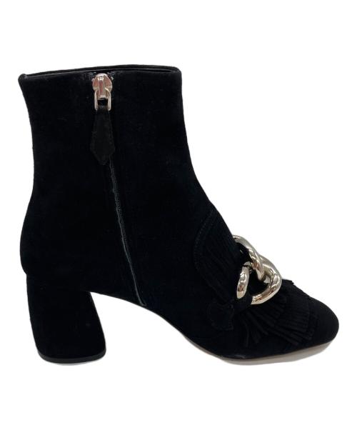 MIU MIU（ミュウミュウ）MIU MIU (ミュウミュウ) サイドジップブーツ ブラック サイズ:	SIZE 34の古着・服飾アイテム