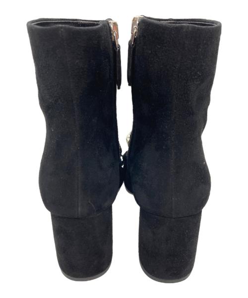 MIU MIU（ミュウミュウ）MIU MIU (ミュウミュウ) サイドジップブーツ ブラック サイズ:	SIZE 34の古着・服飾アイテム