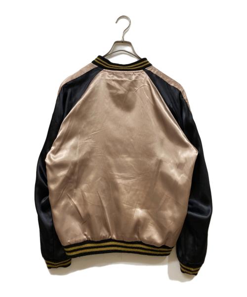 BEAMS（ビームス）BEAMS (ビームス) 別注リバーシブルサテンスカジャン ブラック サイズ:SIZE Lの古着・服飾アイテム