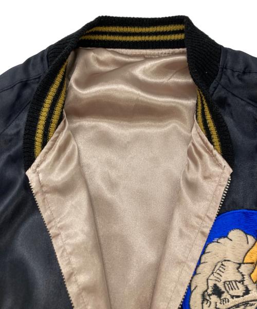 BEAMS（ビームス）BEAMS (ビームス) 別注リバーシブルサテンスカジャン ブラック サイズ:SIZE Lの古着・服飾アイテム