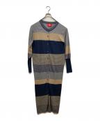 Vivienne Westwood RED LABELヴィヴィアンウエストウッドレッドレーベル）の古着「ロングカーディガン」｜グレー