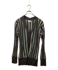 Vivienne Westwood RED LABEL（ヴィヴィアンウエストウッドレッドレーベル）の古着「ニットカーディガン」｜グレー
