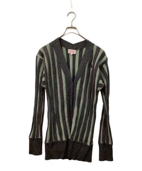 Vivienne Westwood RED LABEL（ヴィヴィアンウエストウッドレッドレーベル）Vivienne Westwood RED LABEL (ヴィヴィアンウエストウッドレッドレーベル) ニットカーディガン グレー サイズ:SIZE 2の古着・服飾アイテム