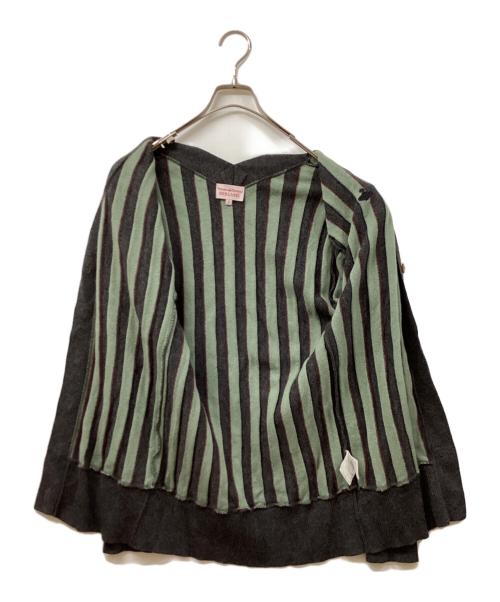 Vivienne Westwood RED LABEL（ヴィヴィアンウエストウッドレッドレーベル）Vivienne Westwood RED LABEL (ヴィヴィアンウエストウッドレッドレーベル) ニットカーディガン グレー サイズ:SIZE 2の古着・服飾アイテム