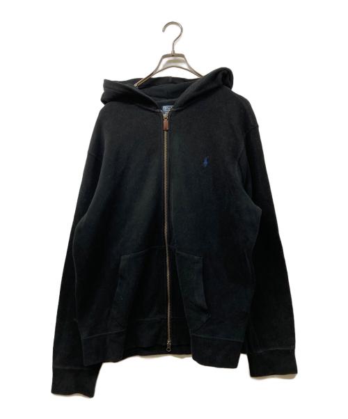 POLO RALPH LAUREN（ポロ・ラルフローレン）POLO RALPH LAUREN (ポロ・ラルフローレン) ニットパーカー ブラック サイズ:SIZE XLの古着・服飾アイテム