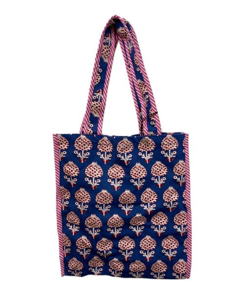 ne quittez pas（ヌキテパ）ne quittez pas (ヌキテパ) Cotton Canvas Hand Printed Gusseted Bagの古着・服飾アイテム