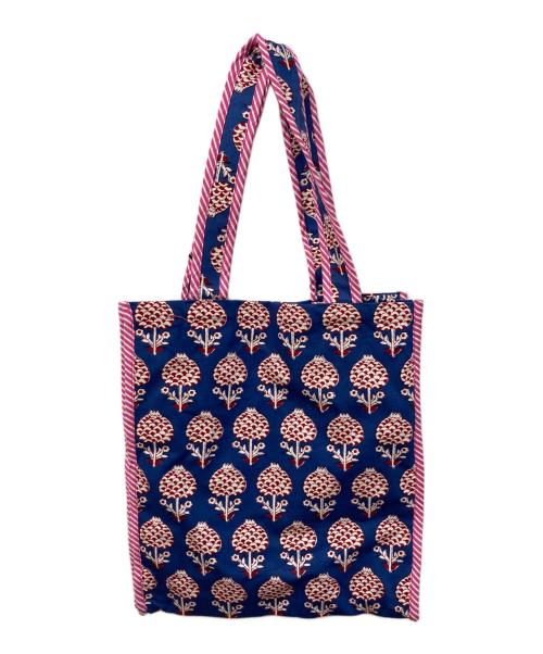 ne quittez pas（ヌキテパ）ne quittez pas (ヌキテパ) Cotton Canvas Hand Printed Gusseted Bagの古着・服飾アイテム