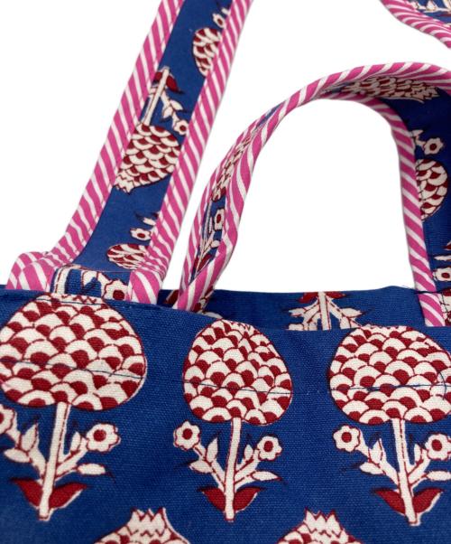 ne quittez pas（ヌキテパ）ne quittez pas (ヌキテパ) Cotton Canvas Hand Printed Gusseted Bagの古着・服飾アイテム